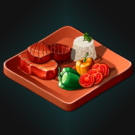 3д рисунки еды