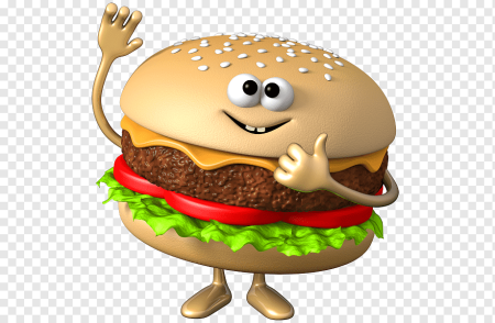 Гамбургер мультяшный