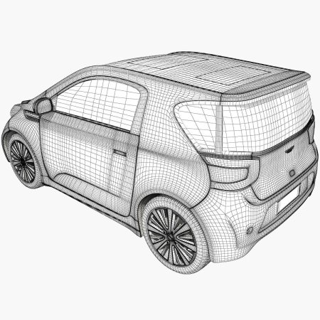 Рисование 3д автомобиля