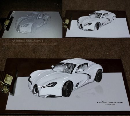 Автомобили рисунки 3d