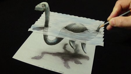 Объёмное рисование карандашом