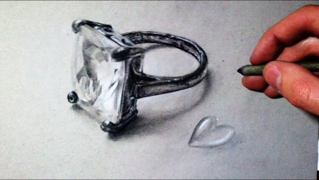 Кольцо рисунок 3 д