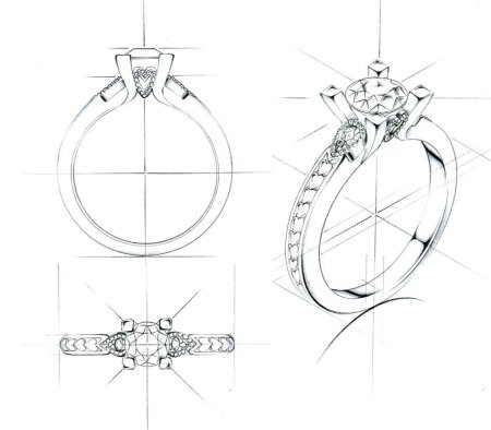 Чертежи ювелирных украшений