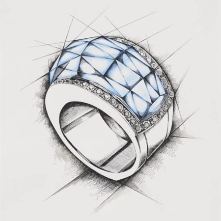 Ювелирные украшения скетч