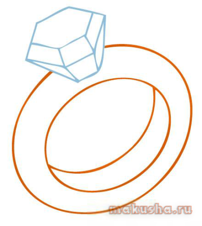 Поэтапное рисование кольца