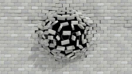 Белая кирпичная стена