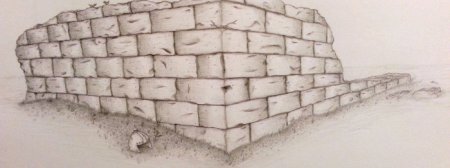 Кирпичная стена рисунок карандашом