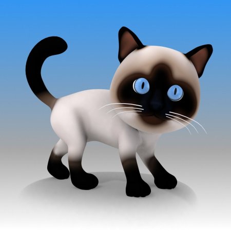 Мультяшные сиамские кошки