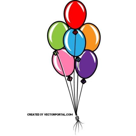 Воздушные шарики Графика