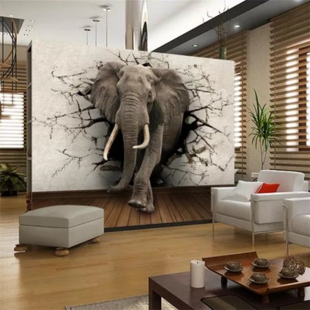 Необычные фотообои в интерьере