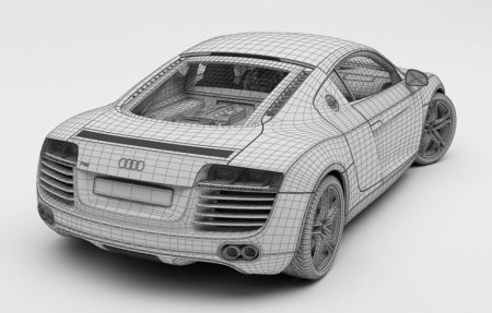 Трехмерная модель автомобиля