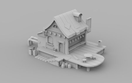 Референсы Лоу Поли дом