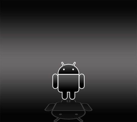 Андроид черно белый