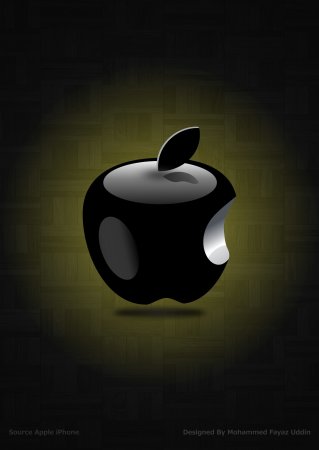 Logo Apple iphone 3d