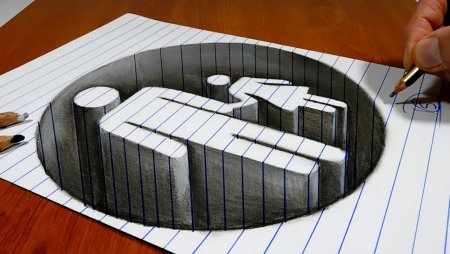 Буквы иллюзия 3d