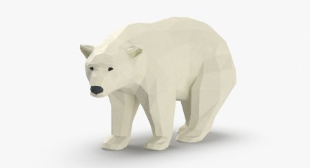 Полярный медведь 3д модель