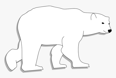 Контур медведя сбоку