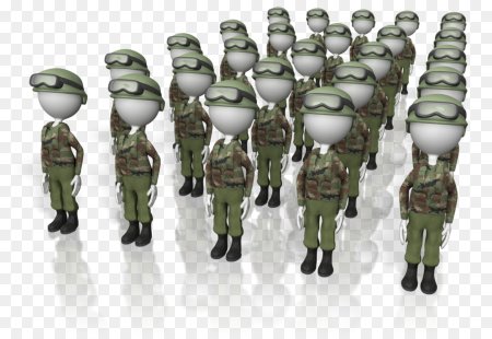 Белый человечек военный
