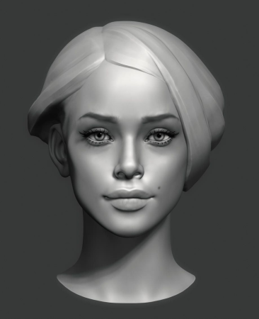 Моделирование женского лица