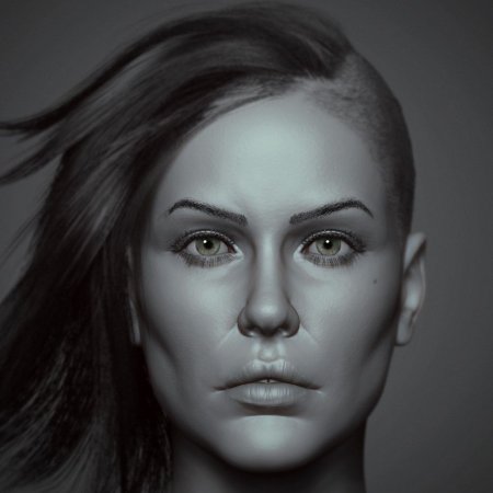 Лицо референс Zbrush