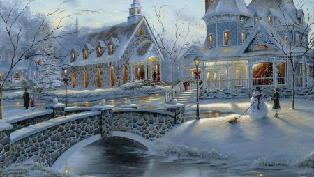 Новогодний город