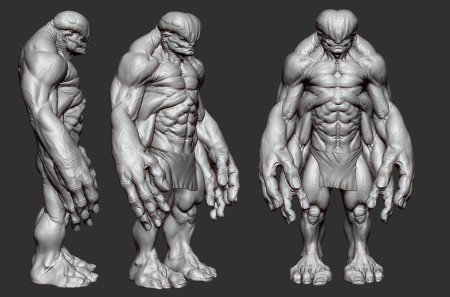 3d creature highpoly