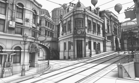 Референс улочки перспектива