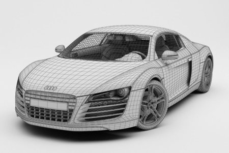 3д модель машины