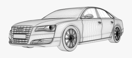 Audi a8 3d model