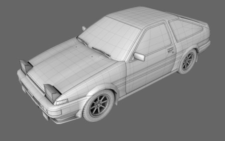 Toyota ae86 Trueno 3d model