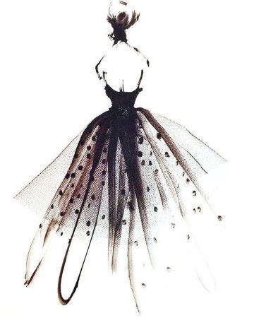 Платье акварель