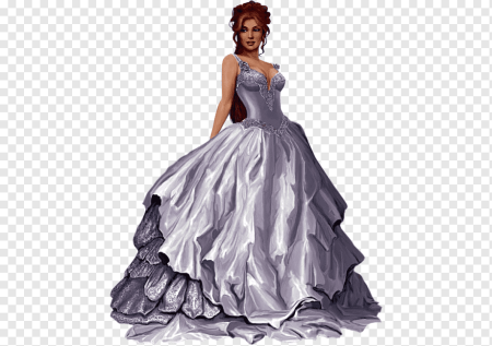 Дама в бальном платье