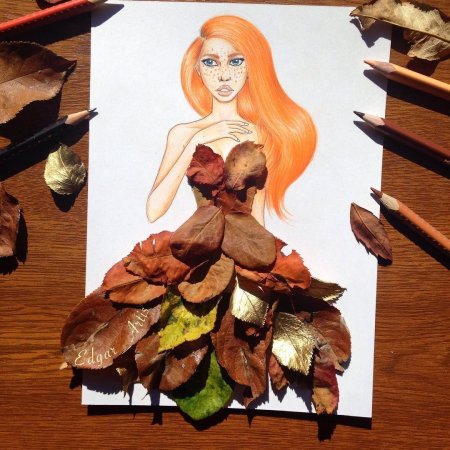 Нарисовать вечернее платье