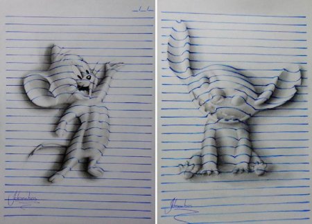 3д рисунки карандашом
