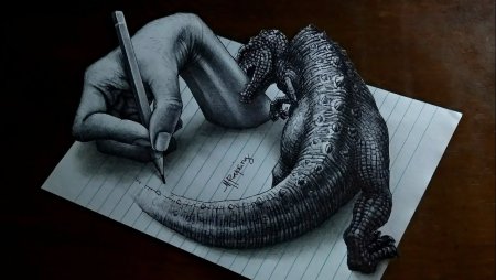 Динозавр рисунок 3д