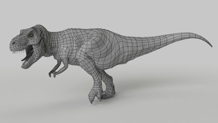 T Rex 3d model Jurassic Park 3