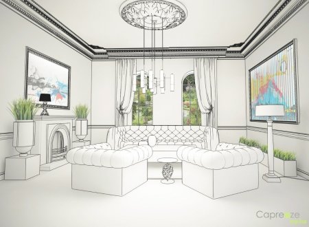 Эскиз интерьера