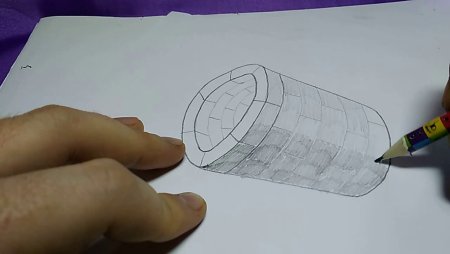 3d рисунок колодец