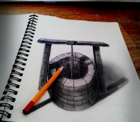 3д рисунки карандашом