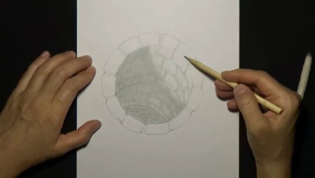 Простые 3д рисунки на бумаге карандашом