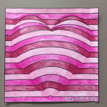 Объемная рука фломастерами