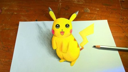 Пикачу 3д ручкой для начинающих