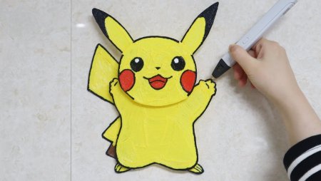 Пикачу 3д ручкой