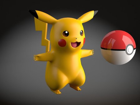 Pikachu 3d модель