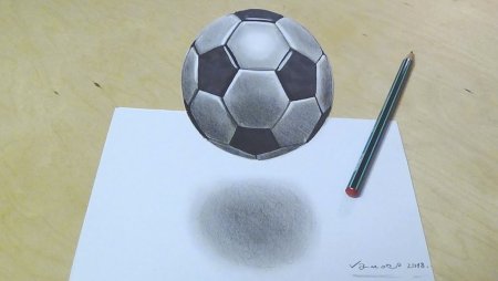 Футбольный мяч пошагово