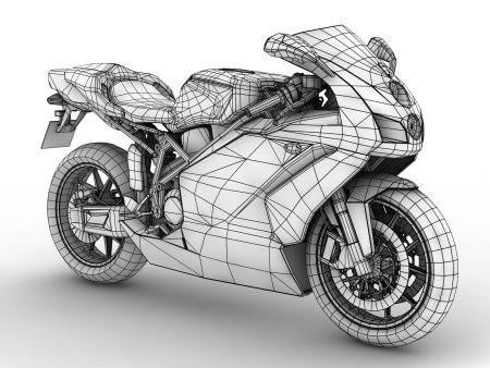 Мотоцикл 3d модель