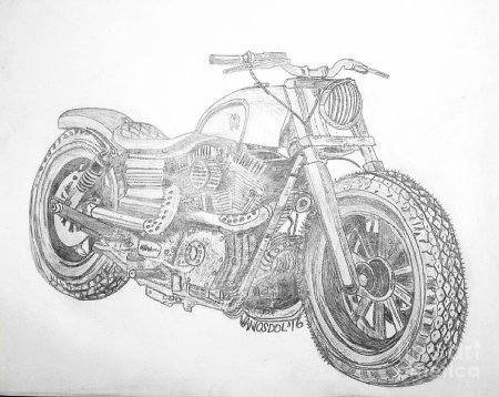 Harley Davidson скетч