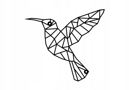 Птица из геометрических фигур