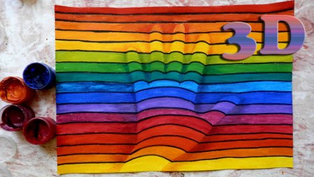 Рисунки фломастерами объемные