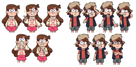 Персонажи Мэйбл и Диппер